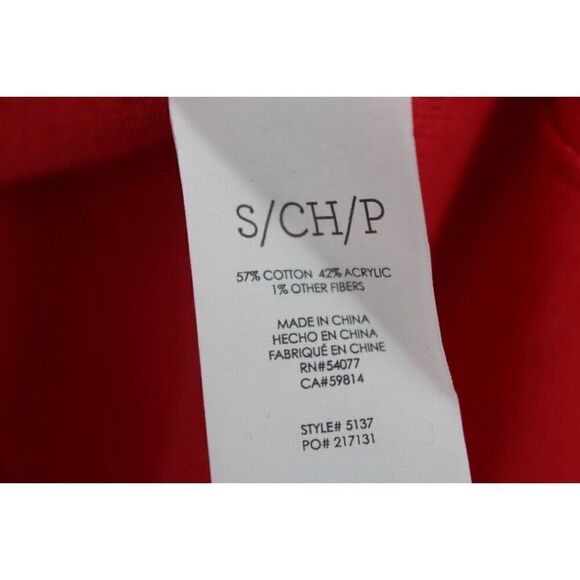 CAbi Women's Beachcomber Lightweight Zipper Hoodie Red 5137 Size Small - Picture 8 of 8